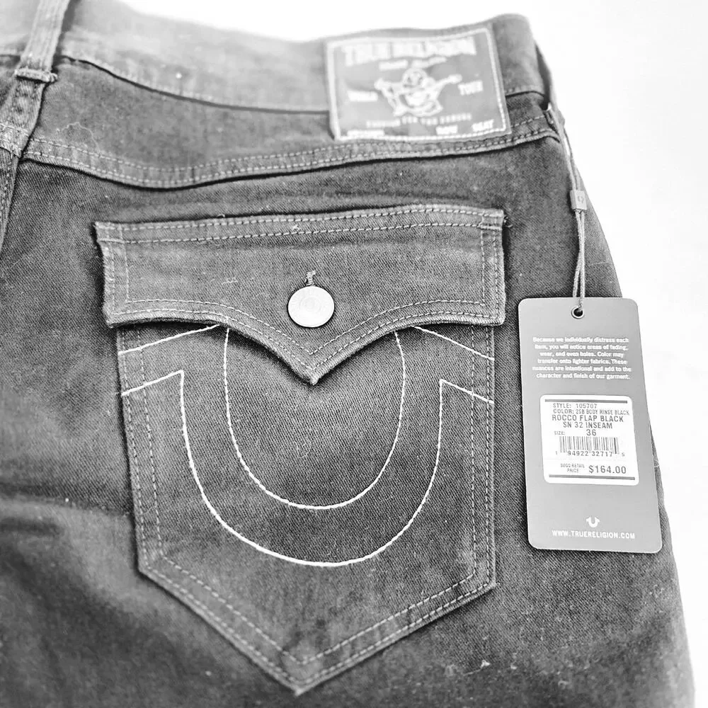 Men's NWT True Religion Black 